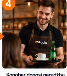 Konobar donosi narudžbu